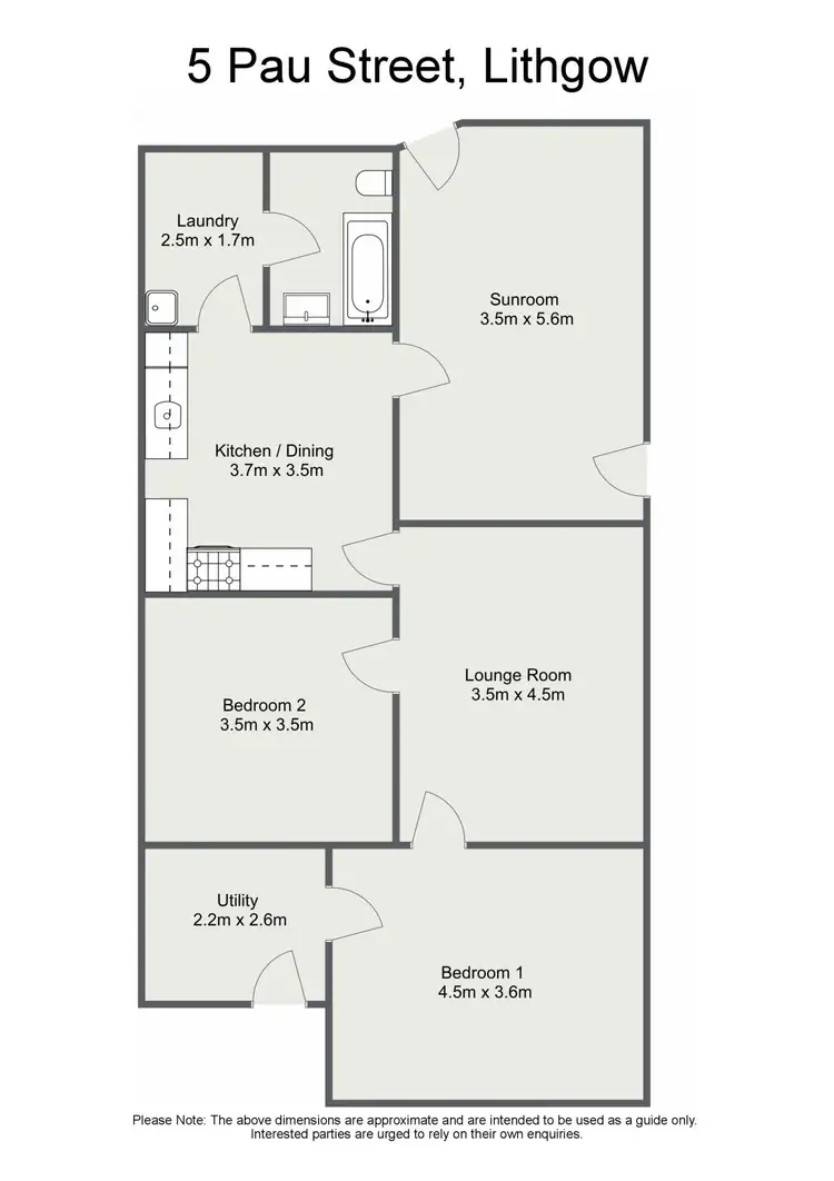 Floorplan of Homely house listing, 5 Pau Street, Lithgow NSW 2790