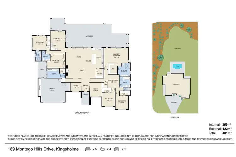 Floorplan of Homely house listing, 169 Montego Hills Drive, Kingsholme QLD 4208