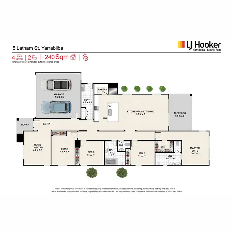 Floorplan of Homely house listing, 5 Latham Street, Yarrabilba QLD 4207