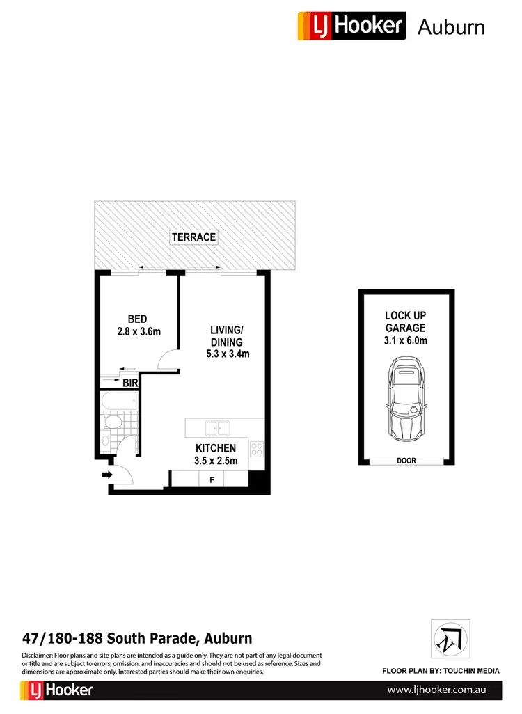 Floorplan of Homely apartment listing, 47/188 South Pde, Auburn NSW 2144