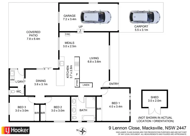 Floorplan of Homely house listing, 9 Lennon Close, Macksville NSW 2447