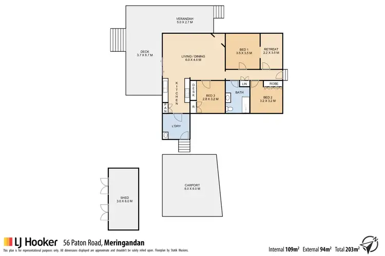 Floorplan of Homely house listing, 56 Paton Road, Meringandan QLD 4352