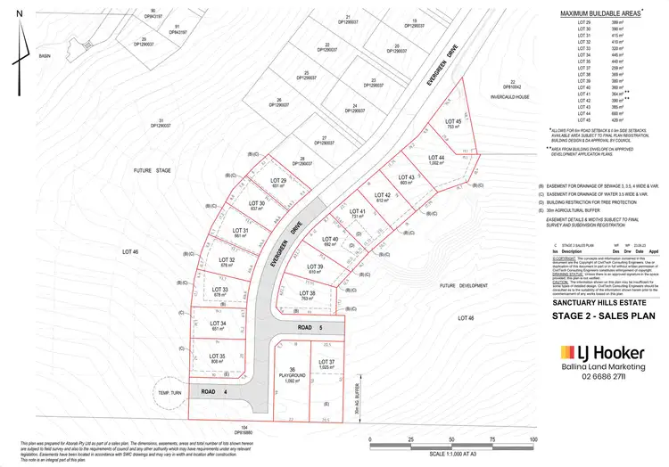 Floorplan of Homely land listing, Sanctuary Hills Estate Stage 2, Goonellabah NSW 2480