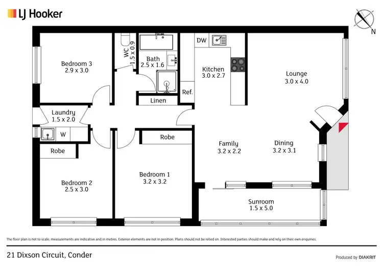 Floorplan of Homely house listing, 21 Dixson Circuit, Conder ACT 2906
