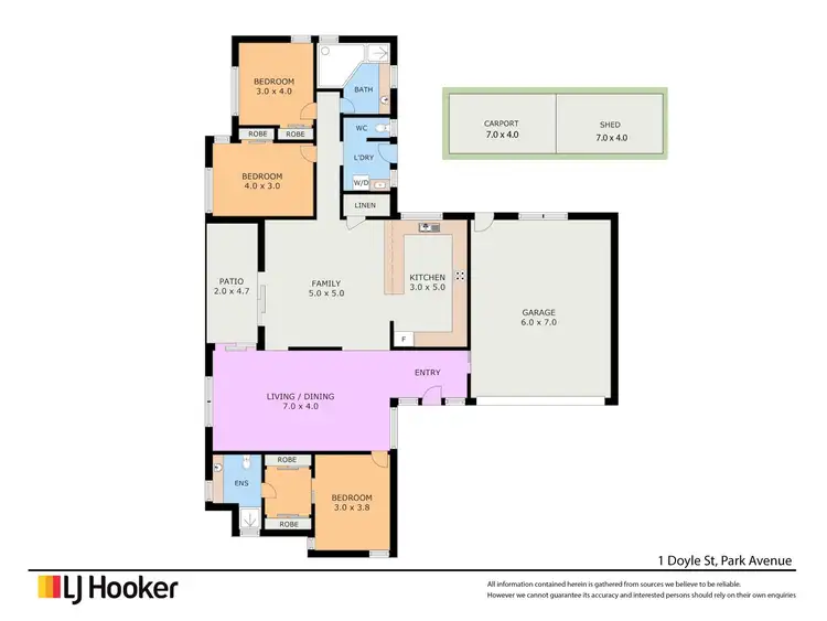 Floorplan of Homely house listing, 1 Doyle Street, Park Avenue QLD 4701