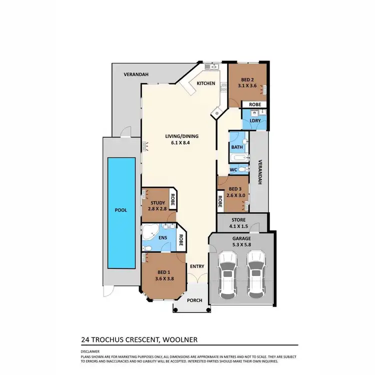 Floorplan of Homely house listing, 24 Trochus Crescent, Woolner NT 820