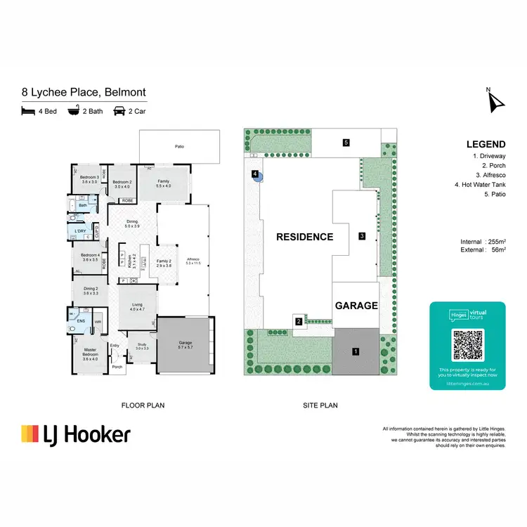 Floorplan of Homely house listing, 8 Lychee Place, Belmont QLD 4153
