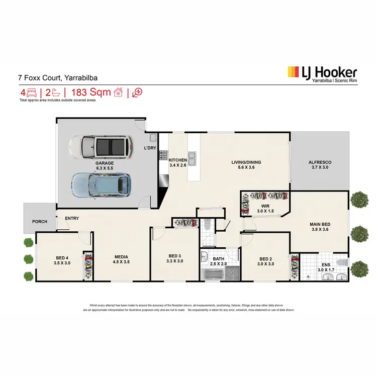 Floorplan of Homely house listing, 7 Foxx Court, Yarrabilba QLD 4207