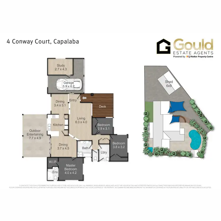 Floorplan of Homely house listing, 4 Conway Court, Capalaba QLD 4157