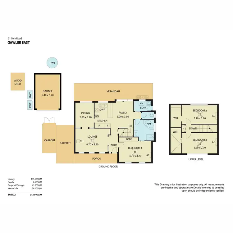 Floorplan of Homely house listing, 21 Cork Road, Gawler East SA 5118