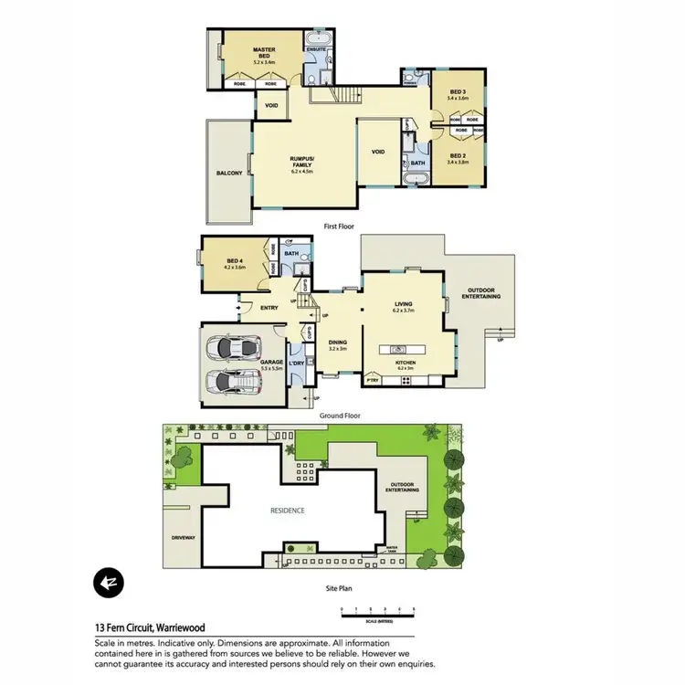 Floorplan of Homely house listing, 13 Fern Circuit, Warriewood NSW 2102