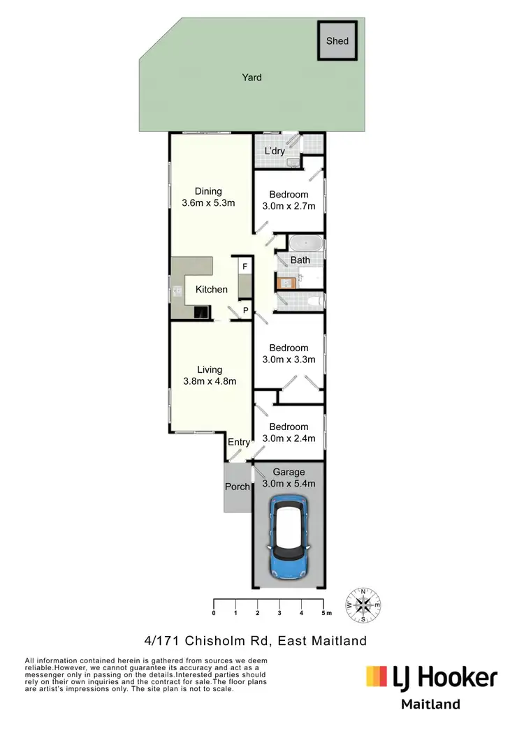 Floorplan of Homely unit listing, 4/171 Tahitian Court, Ashtonfield NSW 2323