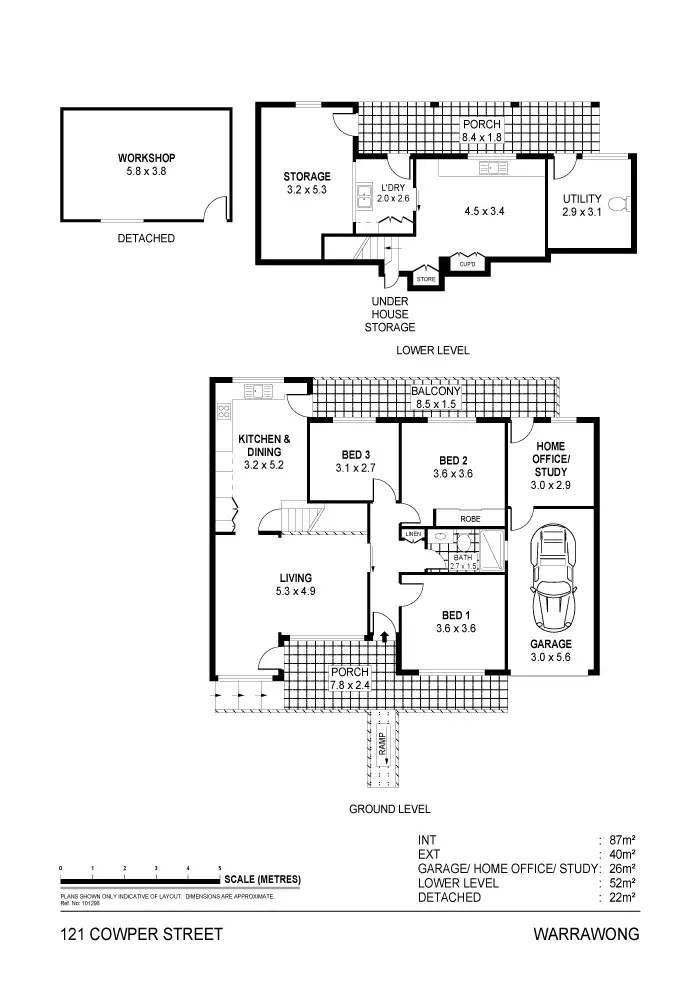 Floorplan of Homely house listing, 121 Cowper Street, Warrawong NSW 2502