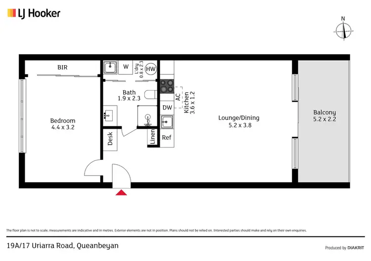 Floorplan of Homely apartment listing, 19A/17 Uriarra Road, Queanbeyan NSW 2620