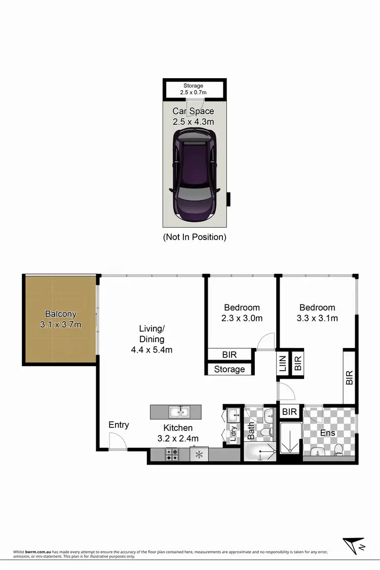 Floorplan of Homely unit listing, 510/8-13 Waterview Drive, Lane Cove NSW 2066