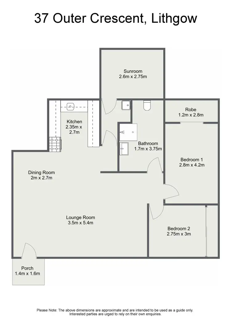 Floorplan of Homely house listing, 37 Outer Crescent, Lithgow NSW 2790