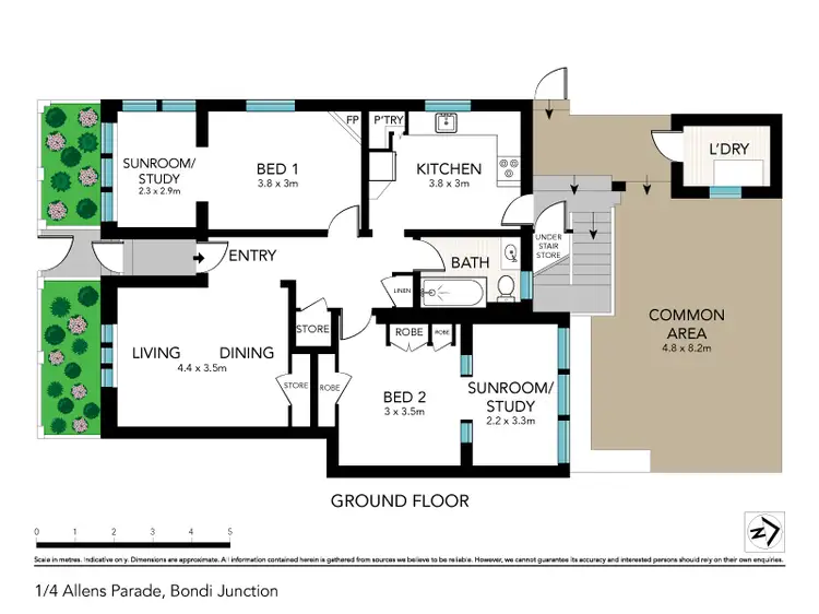 Floorplan of Homely apartment listing, 1/4 Allens Parade, Bondi Junction NSW 2022