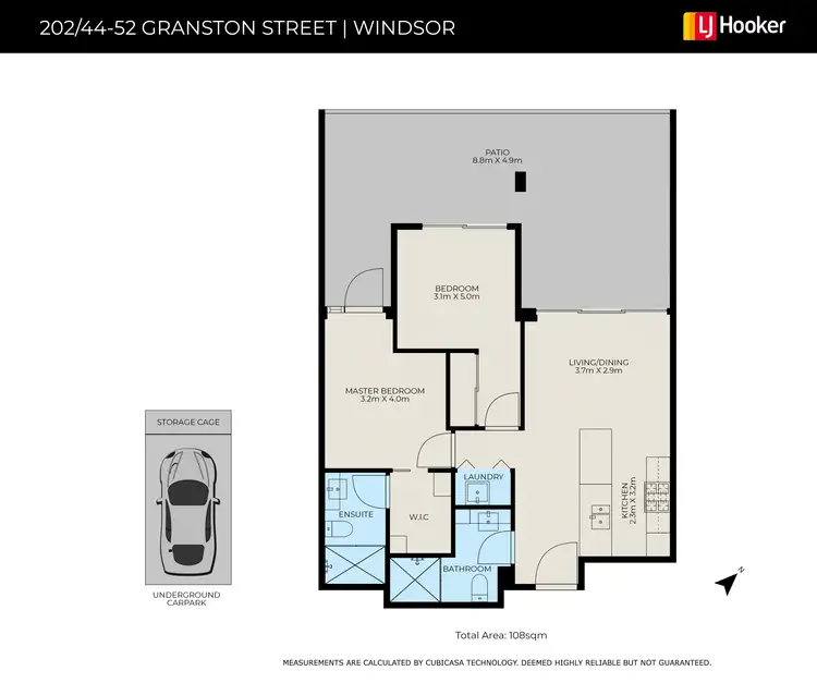 Floorplan of Homely apartment listing, 202/52 Grantson Street, Windsor QLD 4030
