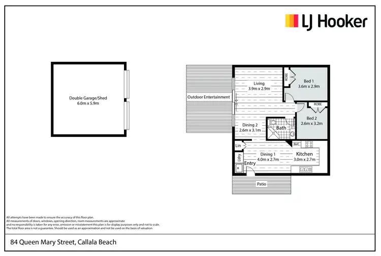 Floorplan of Homely house listing, 84 Queen Mary Street, Callala Beach NSW 2540