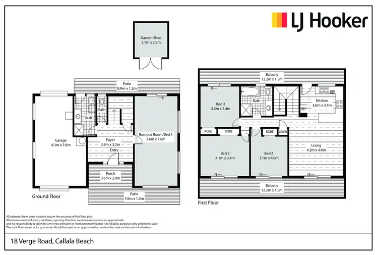 Floorplan of Homely house listing, 18 Verge Road, Callala Beach NSW 2540
