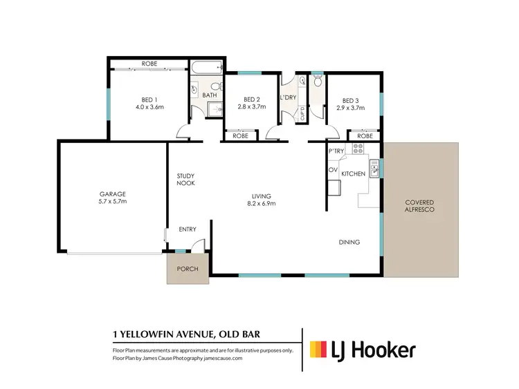 Floorplan of Homely house listing, 1 Yellowfin Avenue, Old Bar NSW 2430