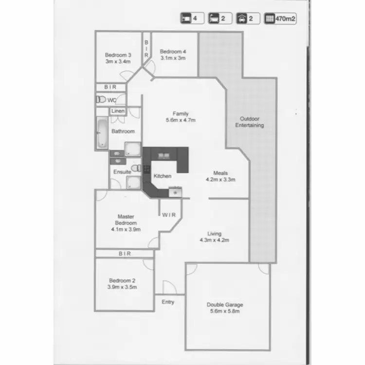 Floorplan of Homely house listing, 5 Coachwood Crescent, Forest Lake QLD 4078