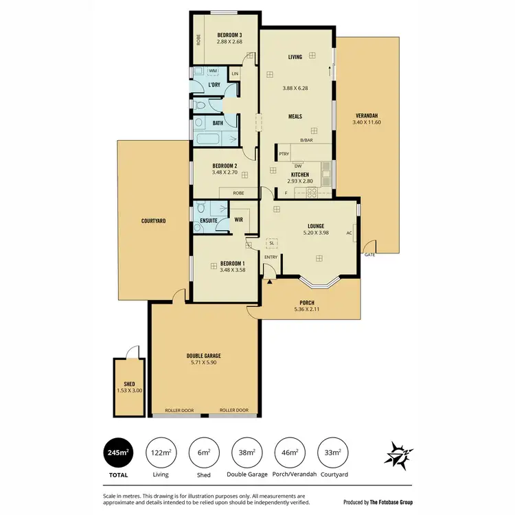 Floorplan of Homely house listing, 2 Grosvenor Place, Wynn Vale SA 5127