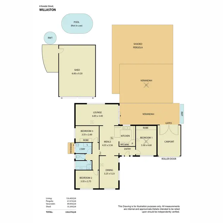 Floorplan of Homely house listing, 8 Kareda Street, Willaston SA 5118