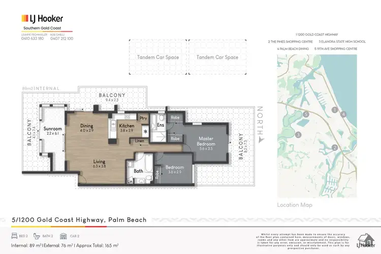 Floorplan of Homely unit listing, 5/1198 Gold Coast Highway, Palm Beach QLD 4221