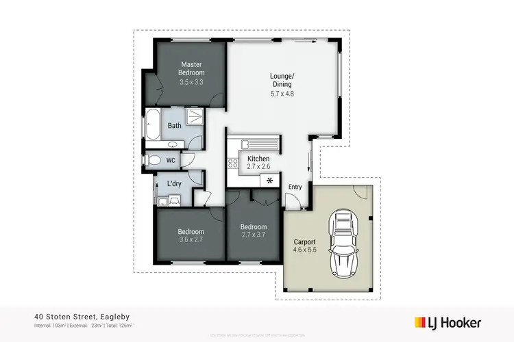 Floorplan of Homely house listing, 40 Stoten Street, Eagleby QLD 4207
