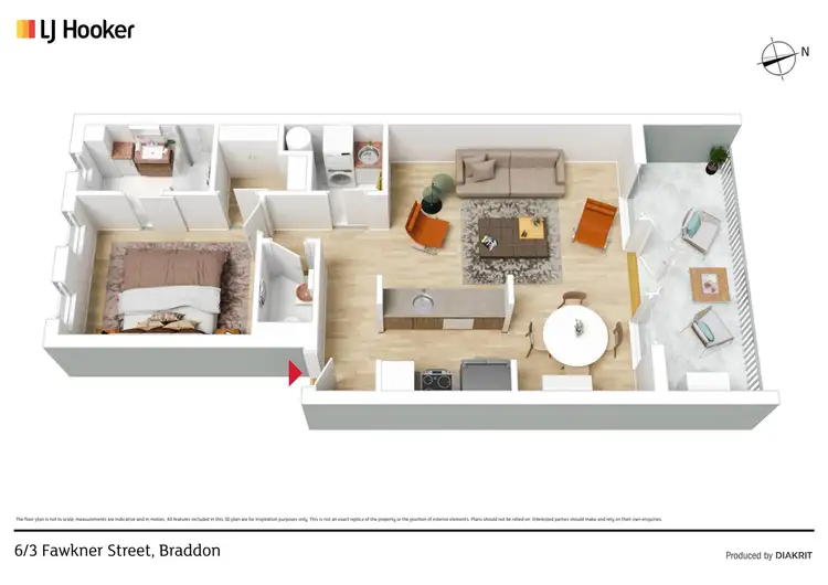 Floorplan of Homely apartment listing, 6/3 Fawkner Street, Braddon ACT 2612