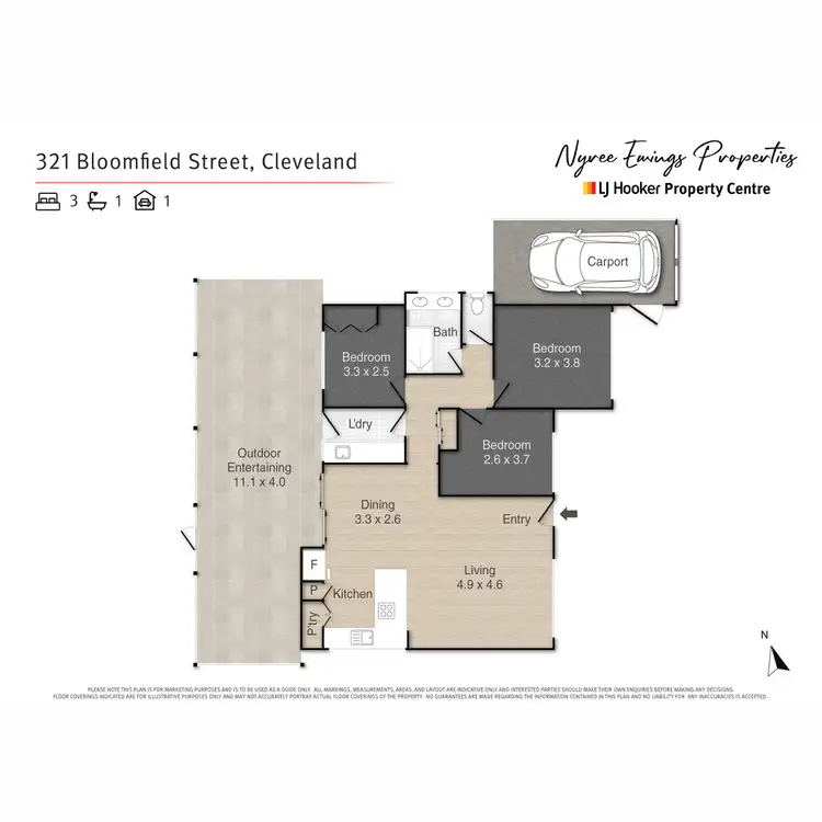 Floorplan of Homely house listing, 321 Bloomfield Street, Cleveland QLD 4163