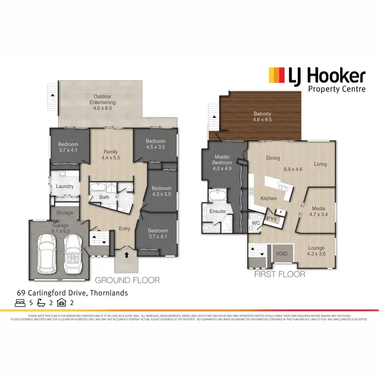 Floorplan of Homely house listing, 69 Carlingford  Drive, Thornlands QLD 4164