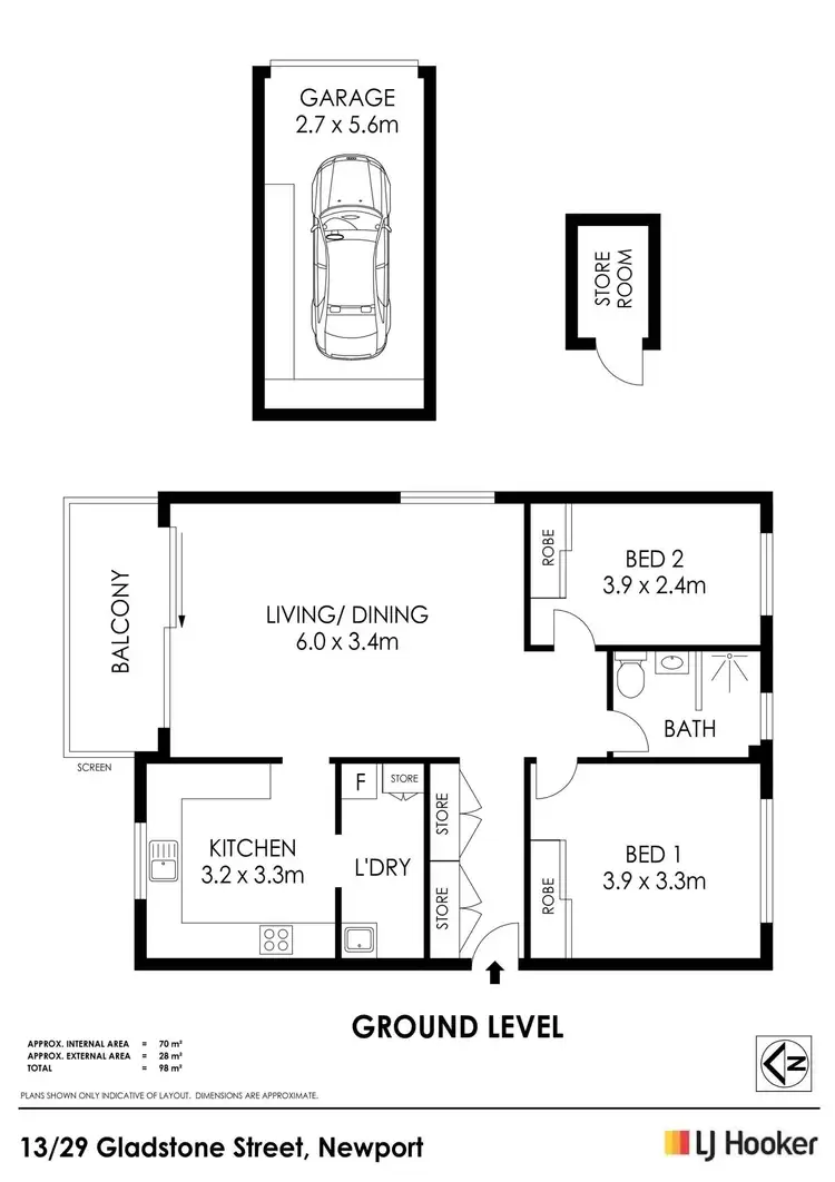 Floorplan of Homely apartment listing, 13/29 Gladstone Street, Newport NSW 2106