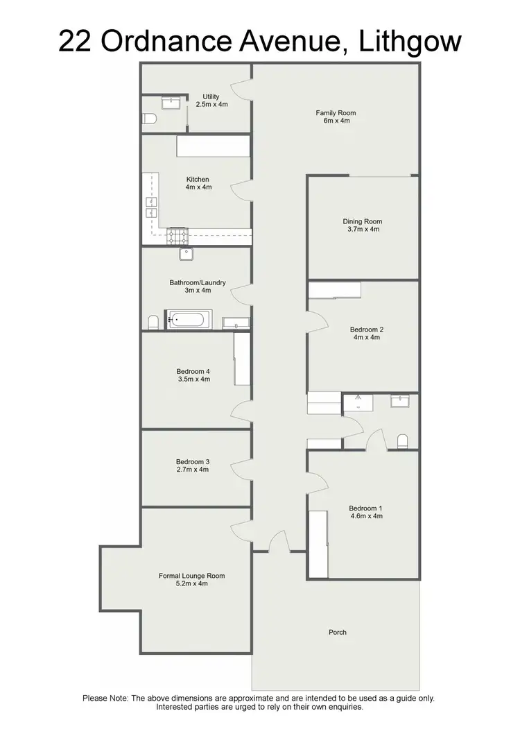 Floorplan of Homely house listing, 22 Ordnance Avenue, Lithgow NSW 2790