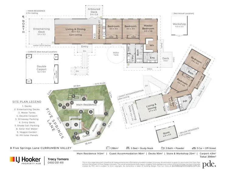 Floorplan of Homely house listing, 8 Five Springs Lane, Currumbin Valley QLD 4223