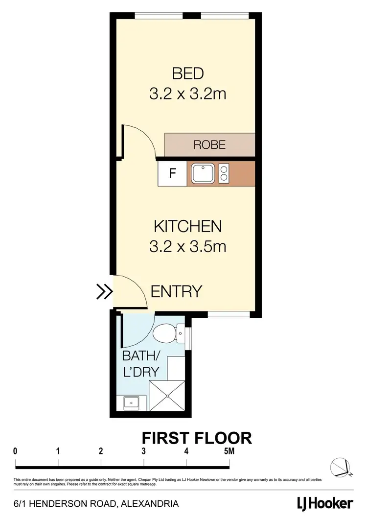 Floorplan of Homely apartment listing, 6/1 Henderson Road, Alexandria NSW 2015