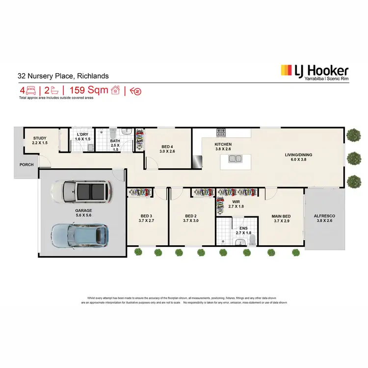 Floorplan of Homely house listing, 32 Nursery Place, Richlands QLD 4077