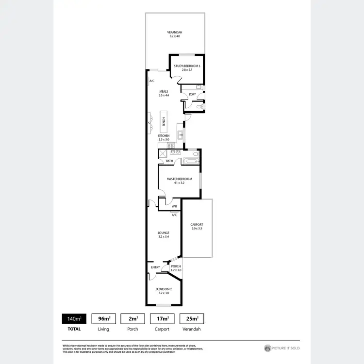Floorplan of Homely unit listing, 1/31 Fergusson Avenue, Kidman Park SA 5025