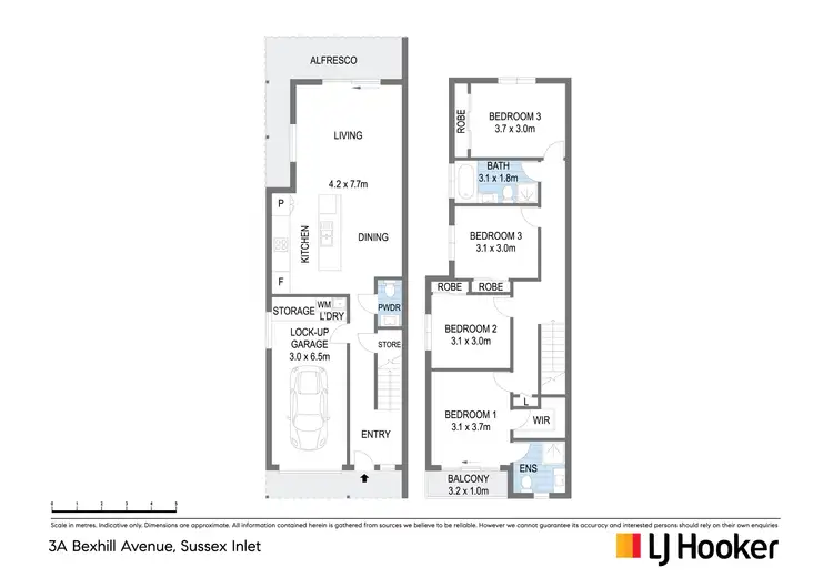 Floorplan of Homely semi-detached listing, 3A Bexhill Avenue, Sussex Inlet NSW 2540