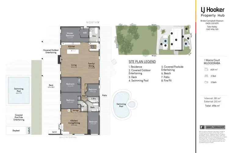 Floorplan of Homely house listing, 1 Warra Court, Mudgeeraba QLD 4213