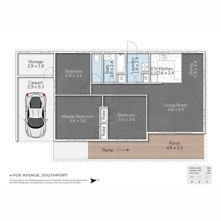 Floorplan of Homely house listing, 4 Fox Avenue, Southport QLD 4215