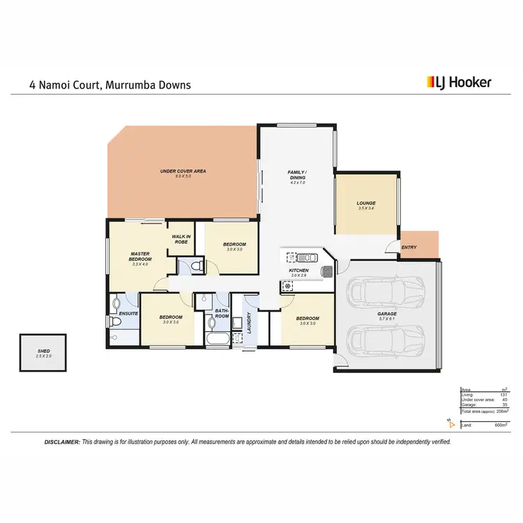 Floorplan of Homely house listing, 4 Namoi Court, Murrumba Downs QLD 4503