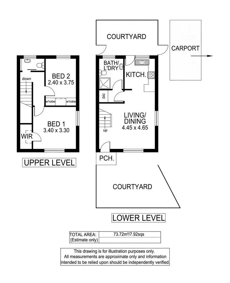 Floorplan of Homely unit listing, 4/3 Henry Street, Plympton SA 5038