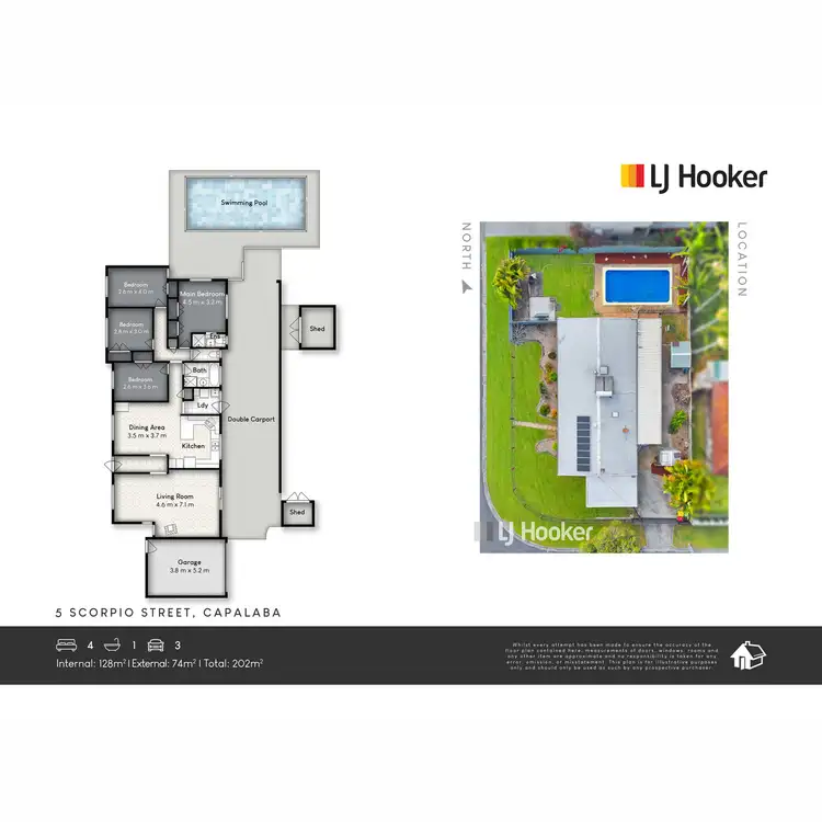 Floorplan of Homely house listing, 5 Scorpio Street, Capalaba QLD 4157