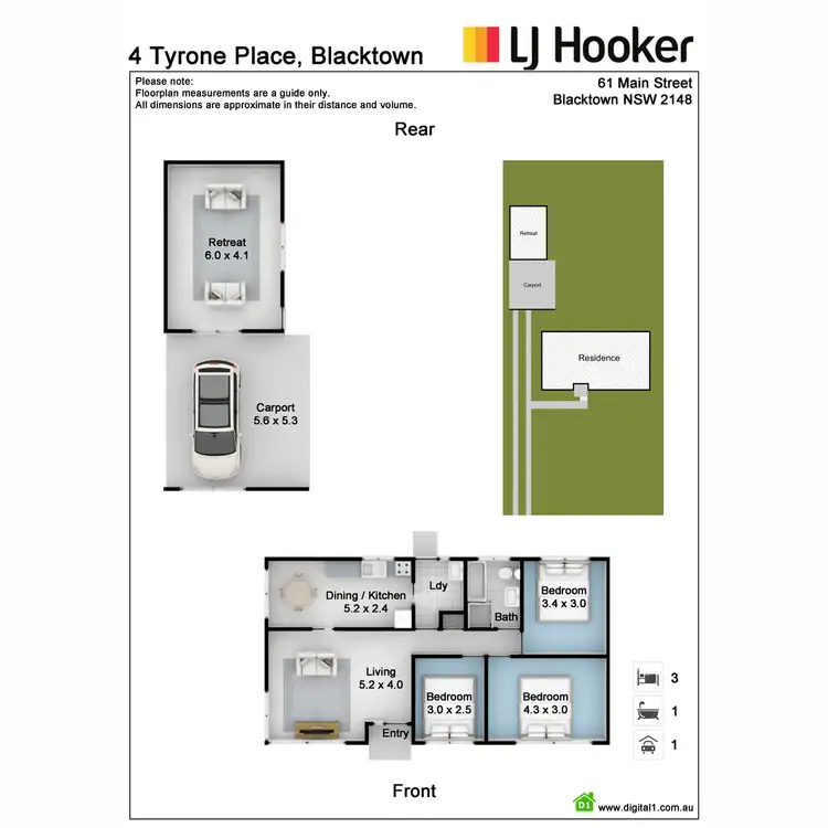 Floorplan of Homely house listing, 4 Tyrone Place, Blacktown NSW 2148