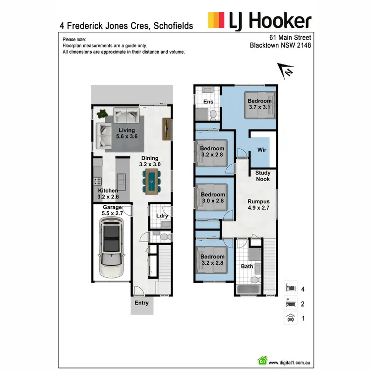 Floorplan of Homely house listing, 4 Frederick Jones Crescent, Schofields NSW 2762