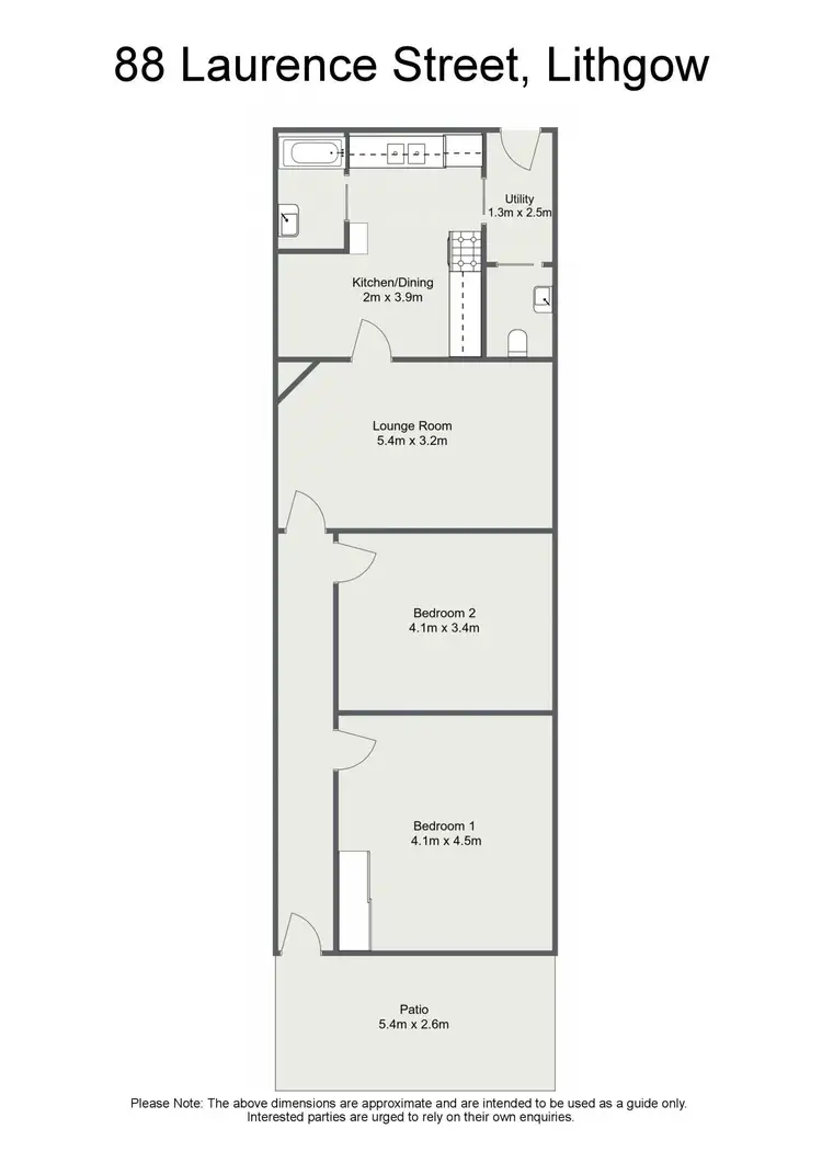 Floorplan of Homely house listing, 88 Laurence Street, Lithgow NSW 2790