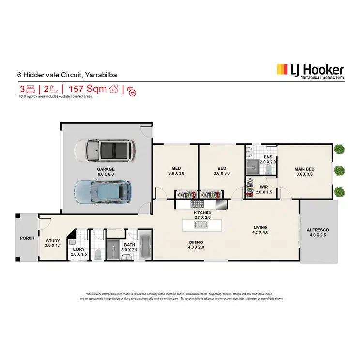 Floorplan of Homely house listing, 6 Hiddenvale Circuit, Yarrabilba QLD 4207