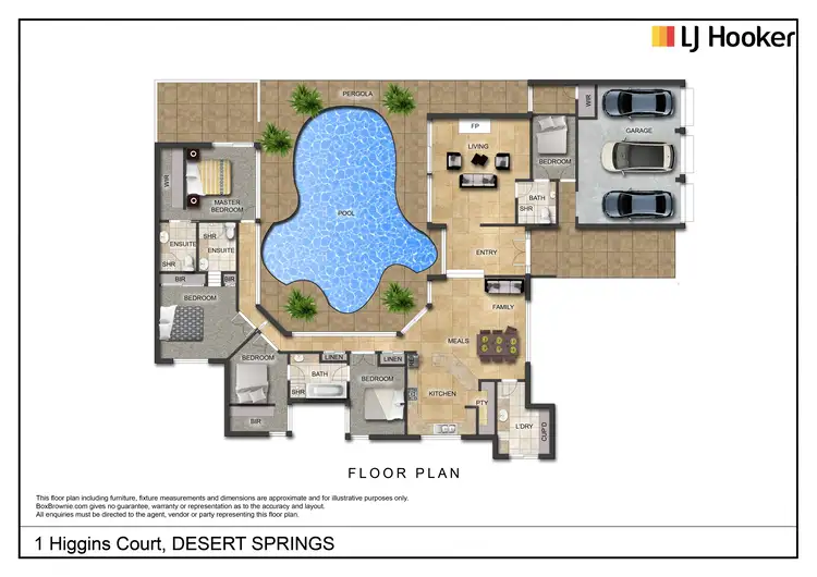 Floorplan of Homely house listing, 1 Higgins Court, Desert Springs NT 870
